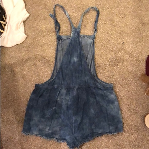 Tie Dye Denim Overalls - Picture 2 of 2